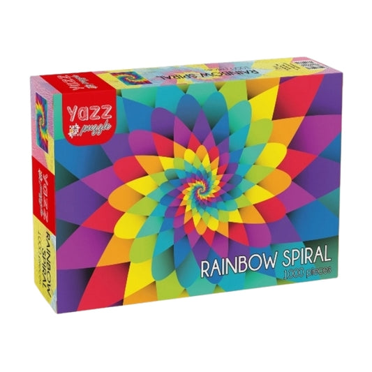 Yazz 1000 Piece Puzzle - Rainbow Spiral