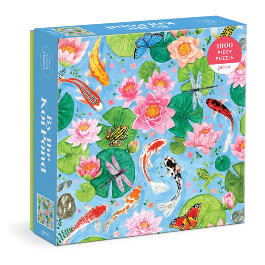 Galison 1000 Piece Jigsaw Puzzle - By the Koi Pond