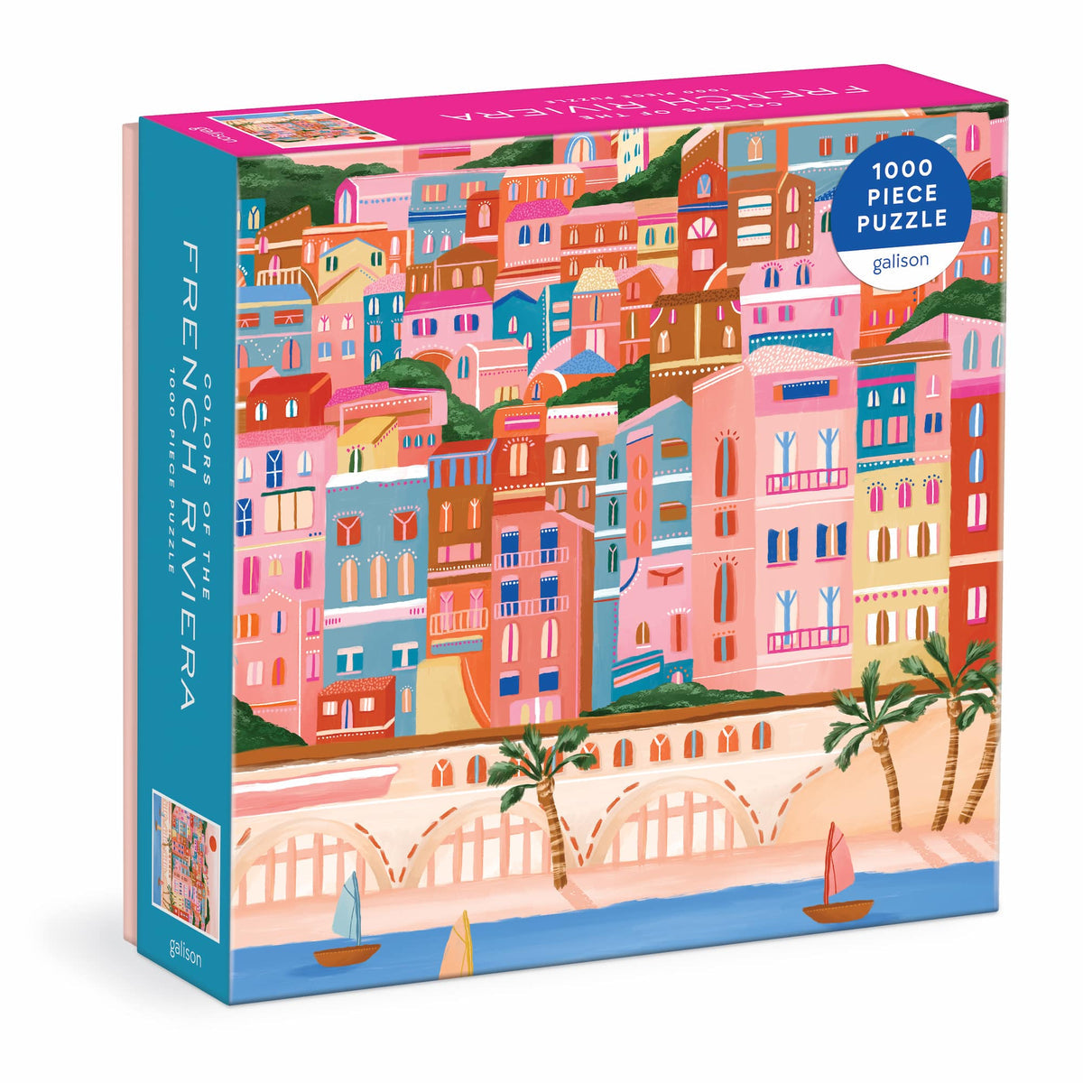 Galison 1000 Piece Jigsaw Puzzle - Colours of the French Riviera