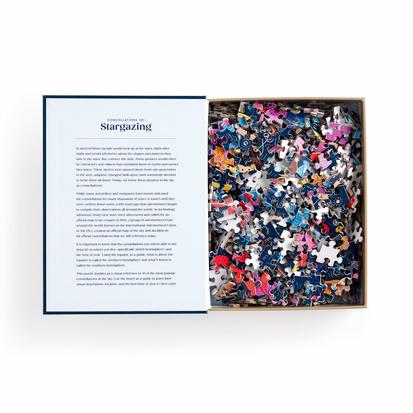 Constellations 101: Stargazing 500 Piece Book Puzzle