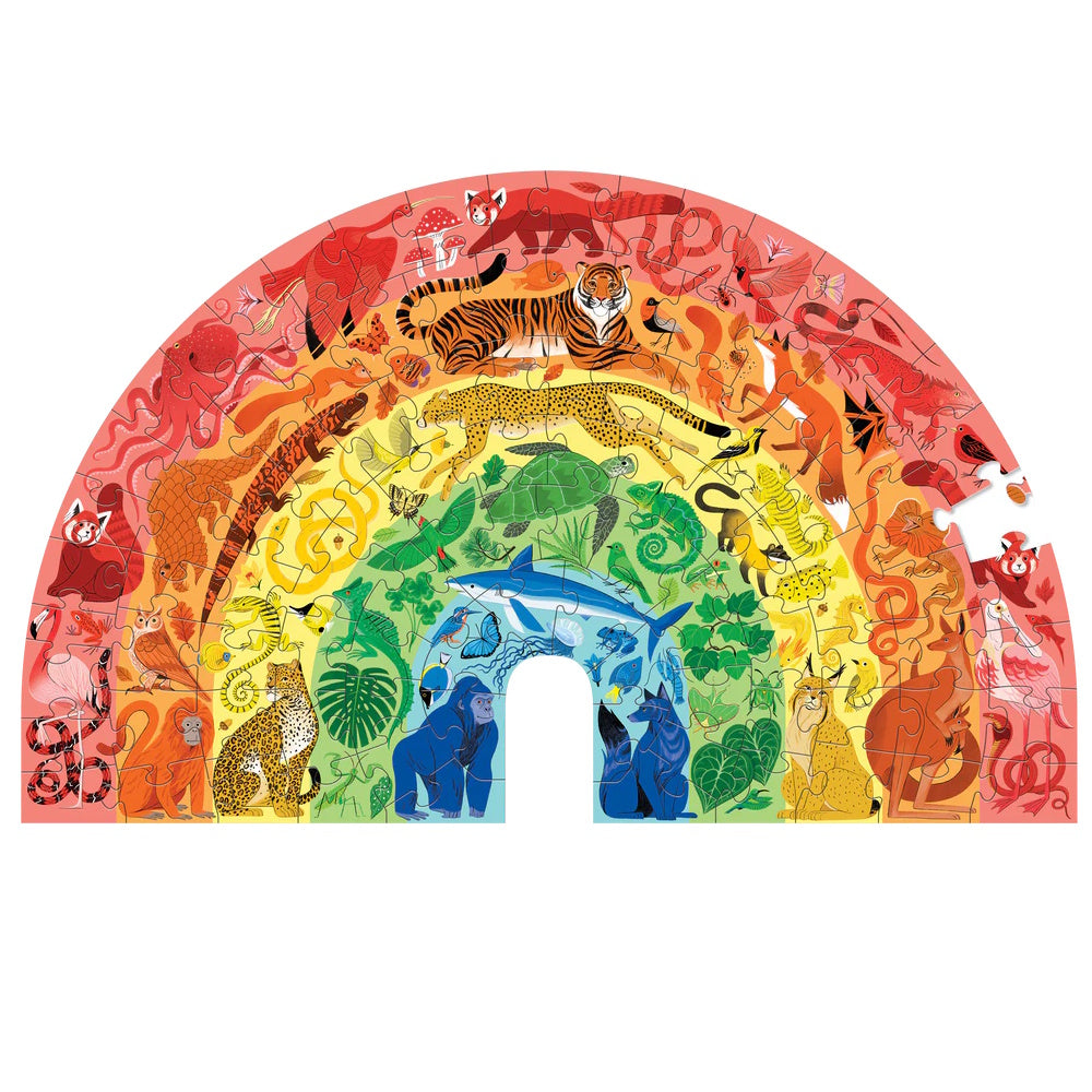 Crocodile Creek 100 Piece Puzzle - Rainbow Animals