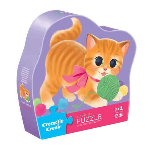Crocodile Creek 12 Piece Mini Puzzle - Cute Kitten