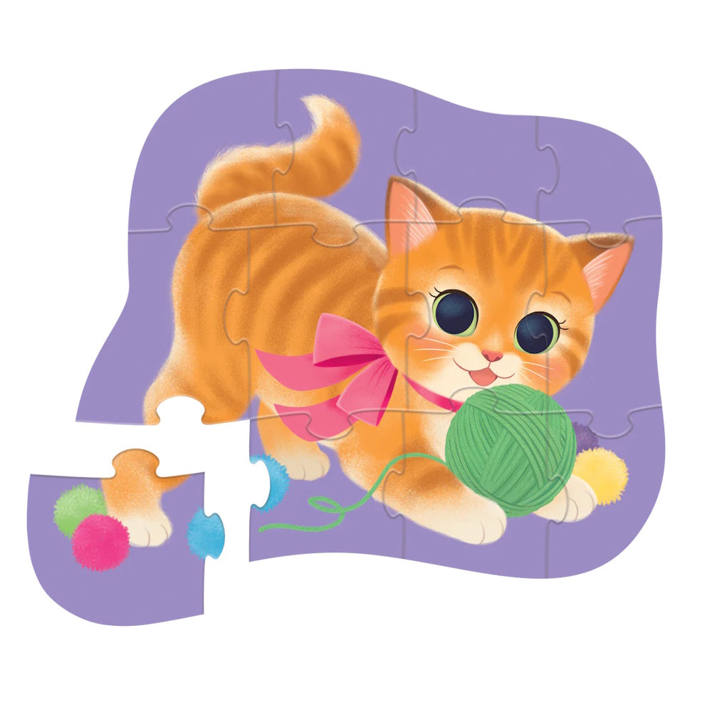 Crocodile Creek 12 Piece Mini Puzzle - Cute Kitten