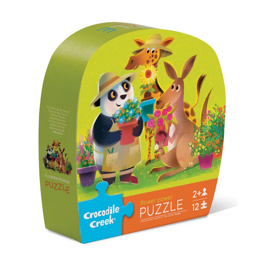 Crocodile Creek 12 Piece Mini Puzzle - Flower Power