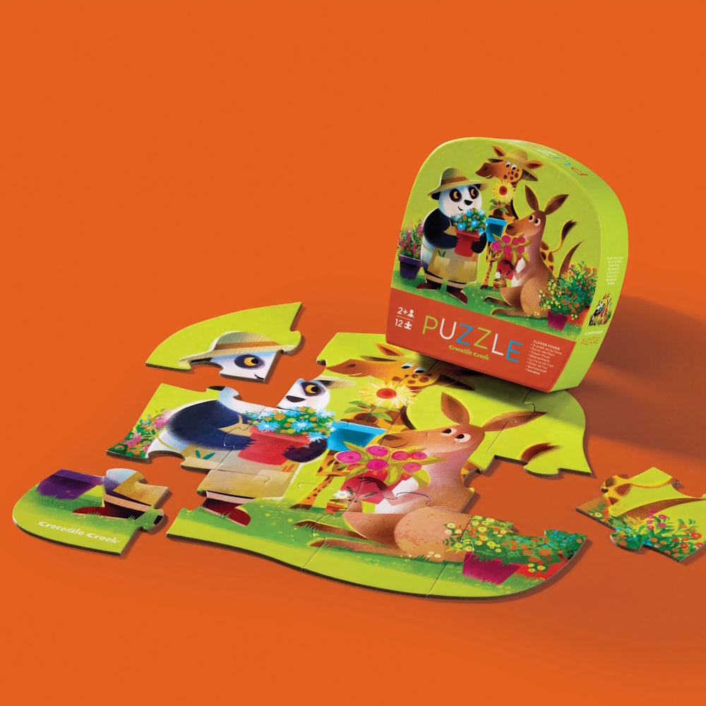 Crocodile Creek 12 Piece Mini Puzzle - Flower Power