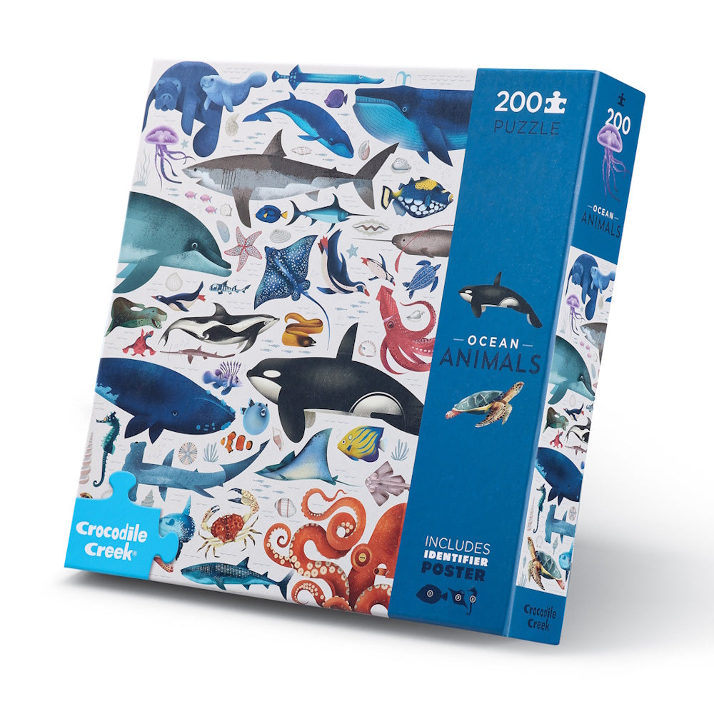 Crocodile Creek 200 Piece Puzzle - Ocean Animals