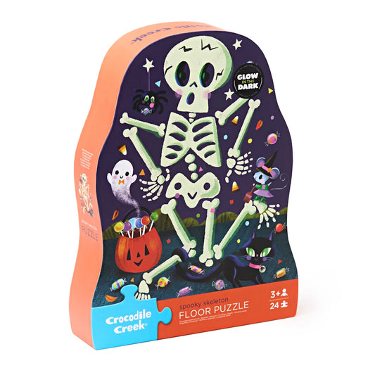 Crocodile Creek 24 Piece Puzzle - Spooky Skeleton