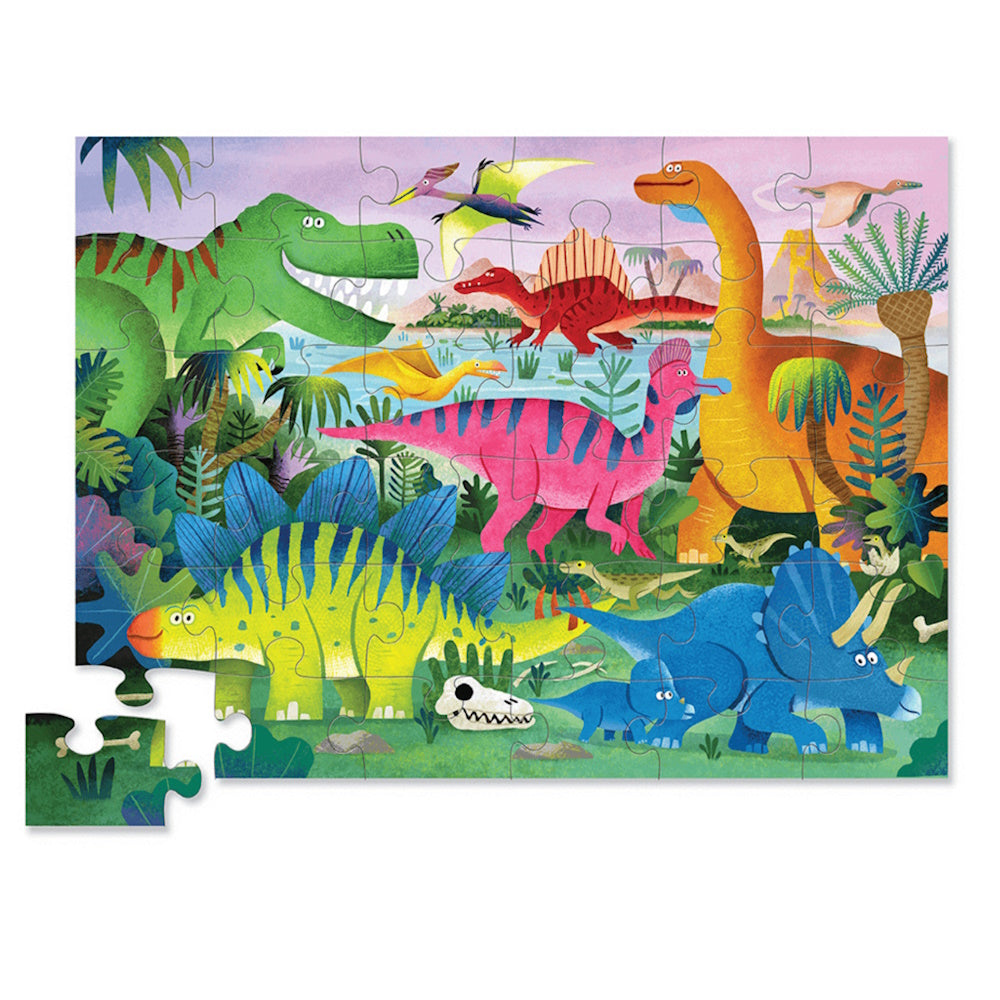 Crocodile Creek 36 Piece Floor Puzzle - Dino Land