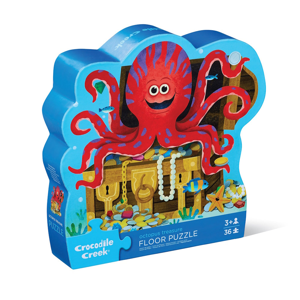 Crocodile Creek 36 Piece Floor Puzzle - Octopus Treasure