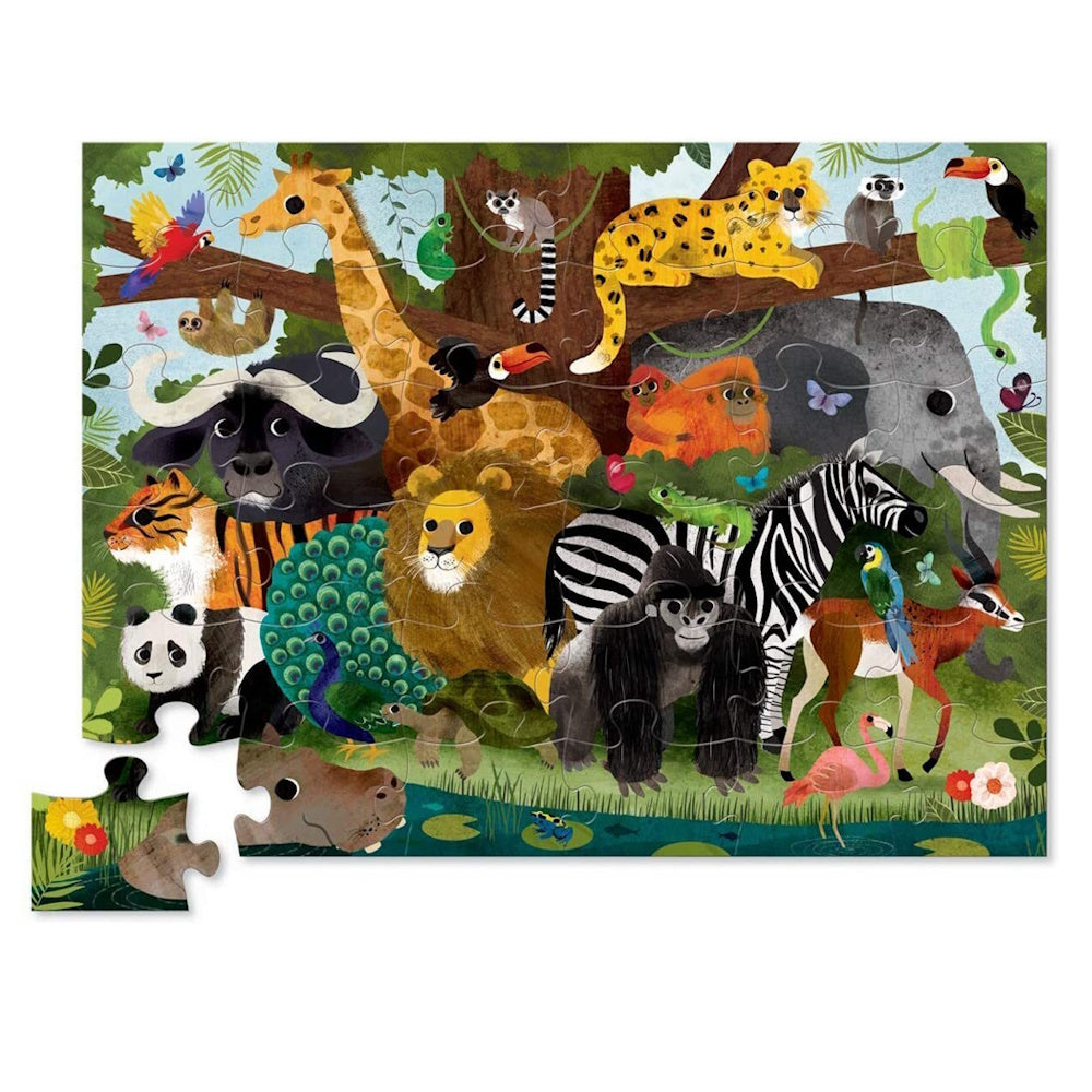 Crocodile Creek 36 Piece Floor Puzzle - Jungle Friends