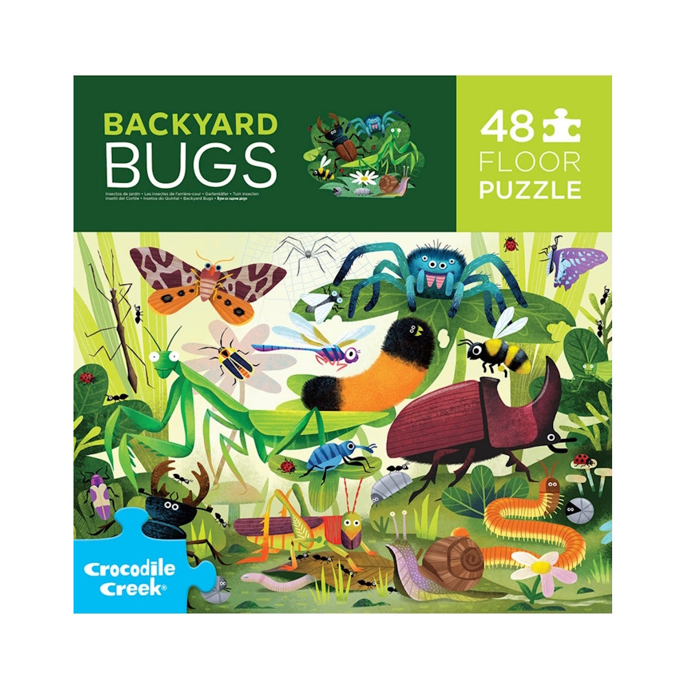 Crocodile Creek 48 Piece Puzzle - Backyard Bugs