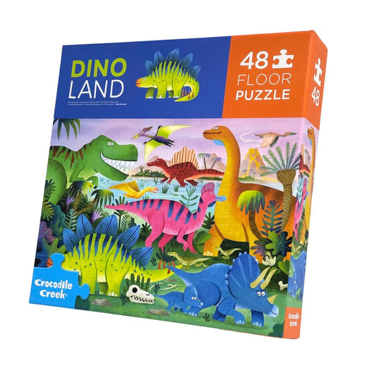 Crocodile Creek 48 Piece Puzzle - Dino Land