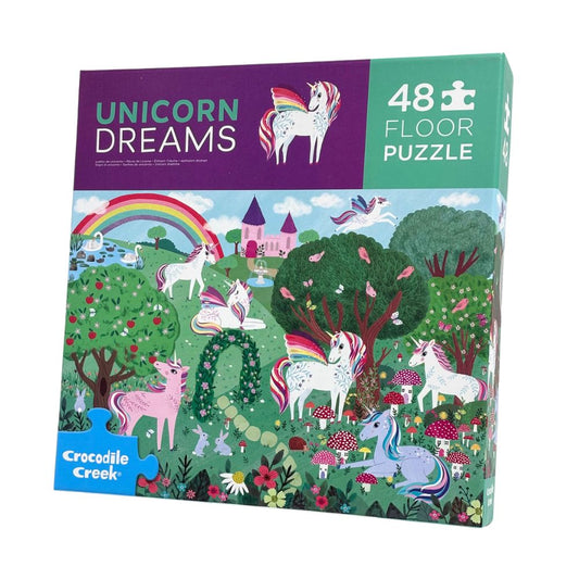 Crocodile Creek 48 Piece Puzzle - Unicorn Dreams