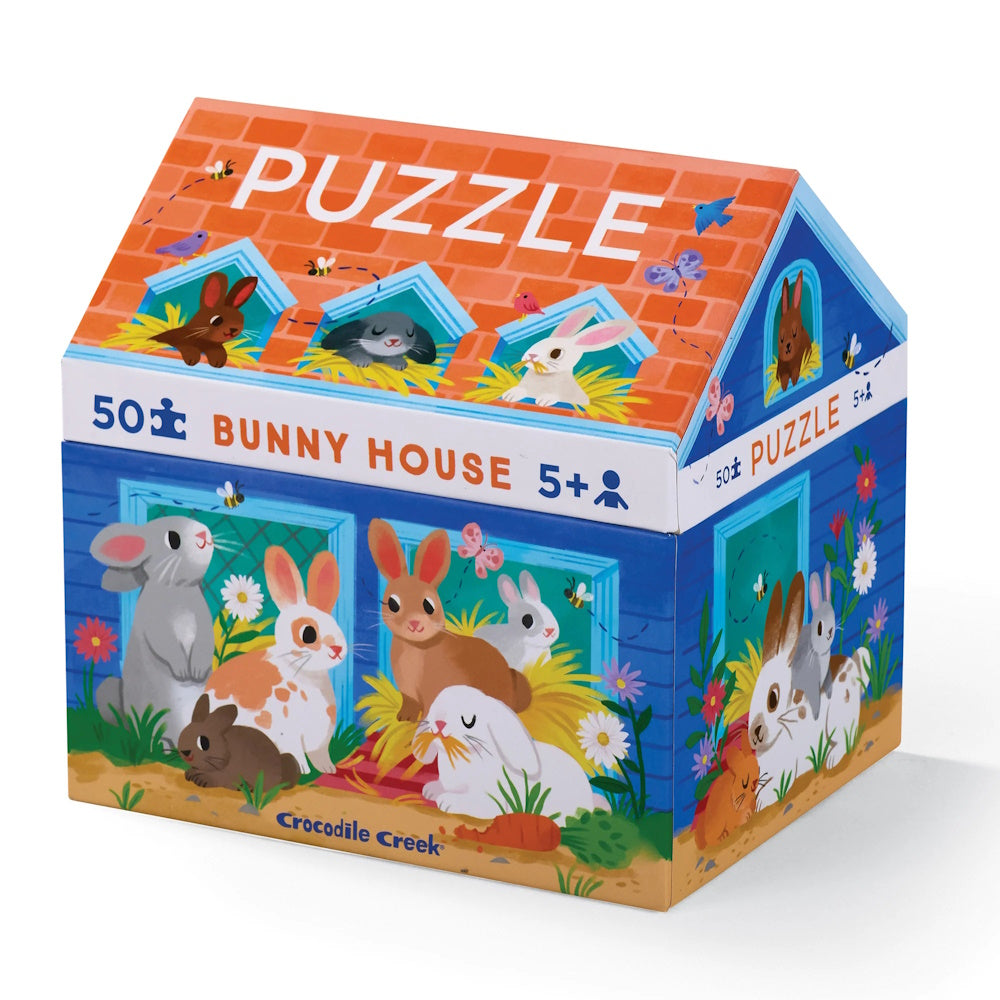 Crocodile Creek 50 Piece House Puzzle - Bunny House