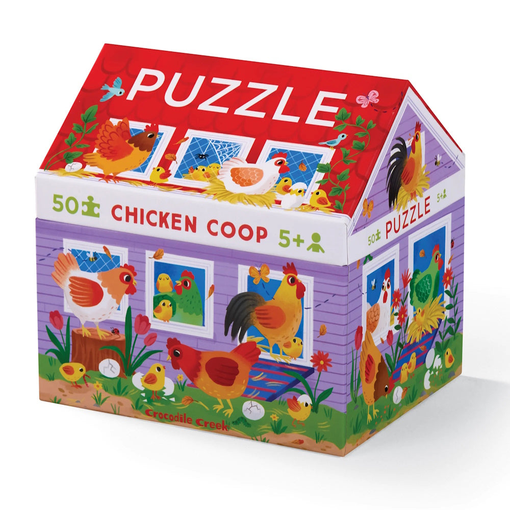 Crocodile Creek 50 Piece House Puzzle - Chicken Coop