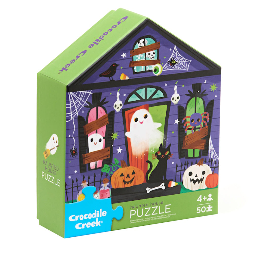 Crocodile Creek 50 Piece Flat House Puzzle - Haunted House