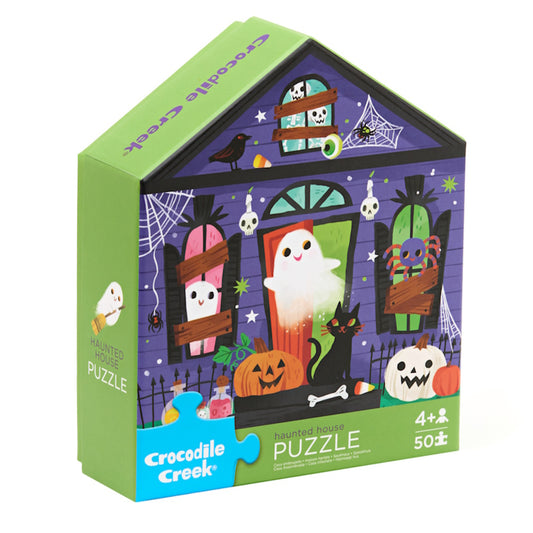 Crocodile Creek 50 Piece Flat House Puzzle - Haunted House