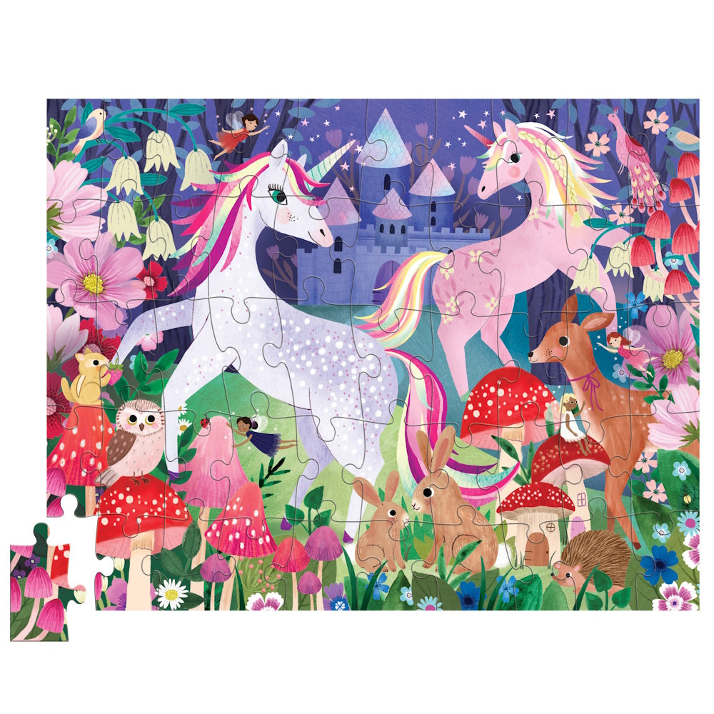 Crocodile Creek 50 Piece Flat House Puzzle - Unicorn Castle