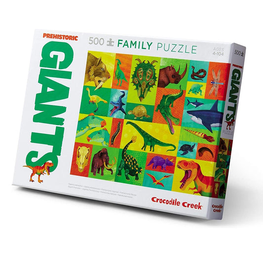 Crocodile Creek 500 Piece Jigsaw Puzzle - Prehistoric Giants