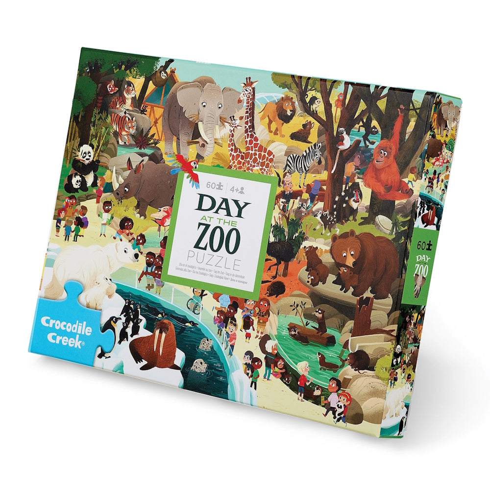 Crocodile Creek 60 Piece Puzzle - Day at the Zoo