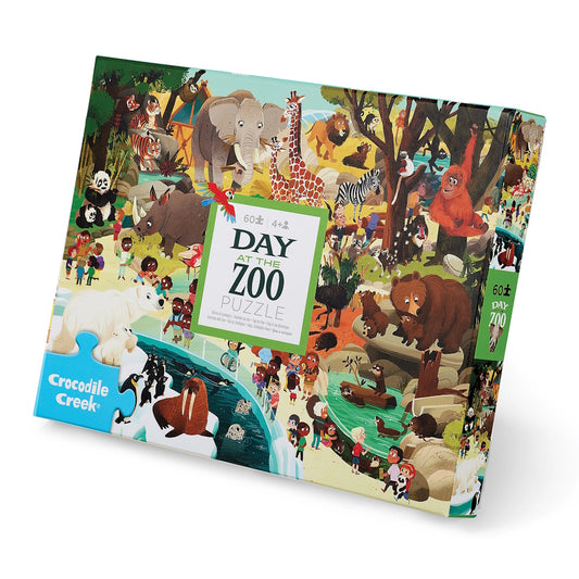 Crocodile Creek 60 Piece Puzzle - Day at the Zoo