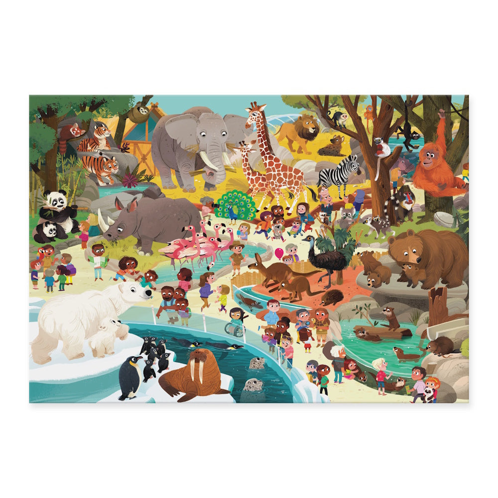 Crocodile Creek 60 Piece Puzzle - Day at the Zoo