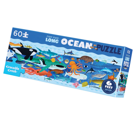 Crocodile Creek 60 Piece Super Duper Long Puzzle - Ocean