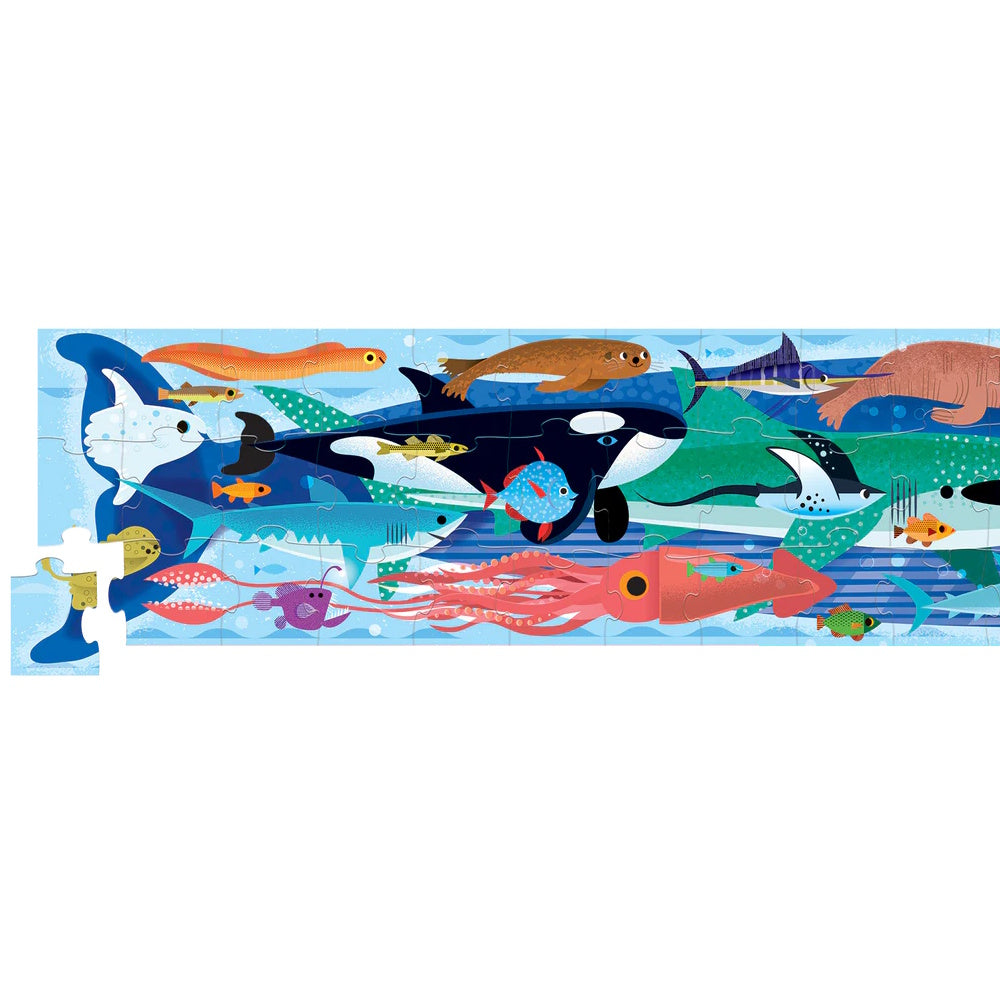 Crocodile Creek 60 Piece Super Duper Long Puzzle - Ocean
