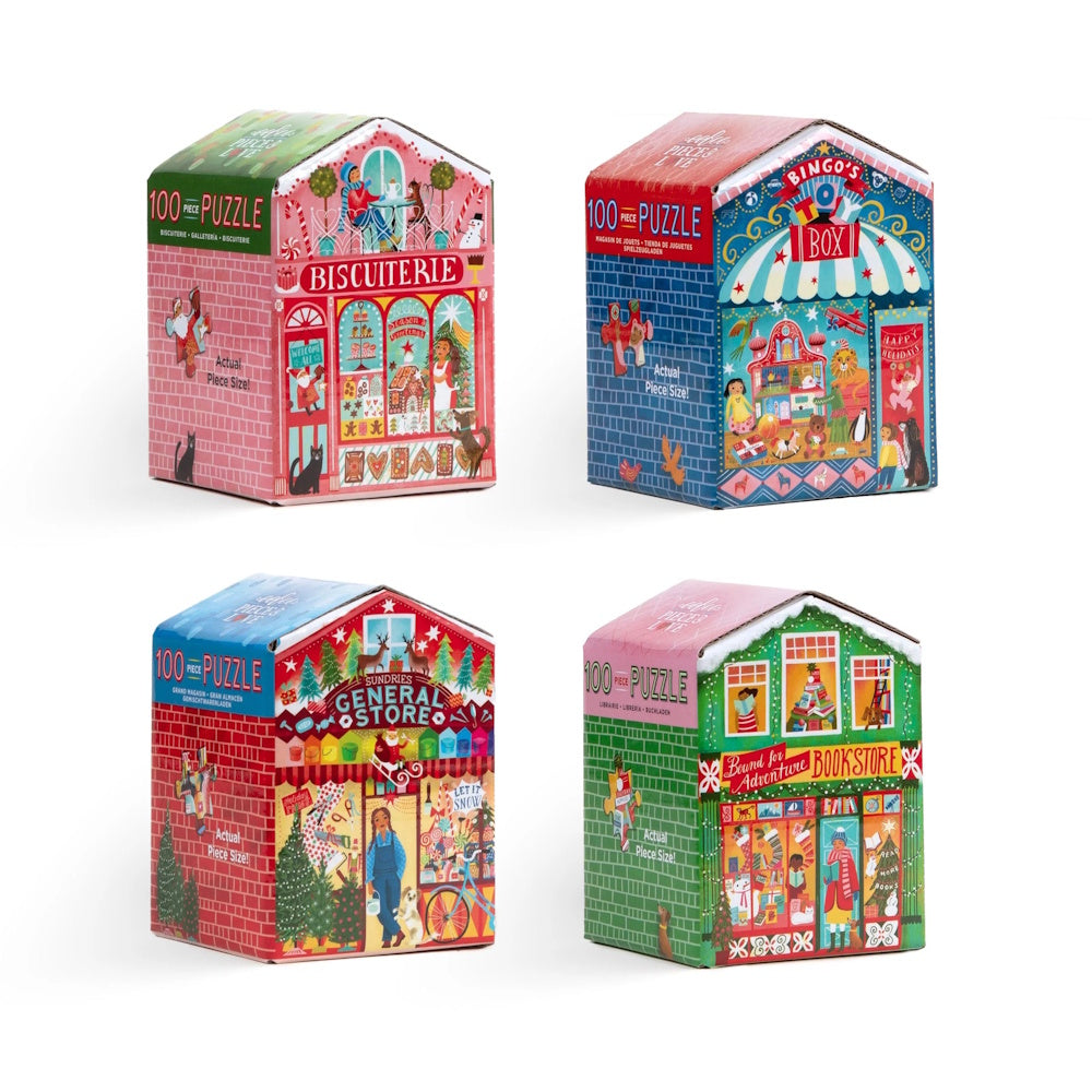 eeBoo Christmas Market 100 Piece Puzzle - Assorted