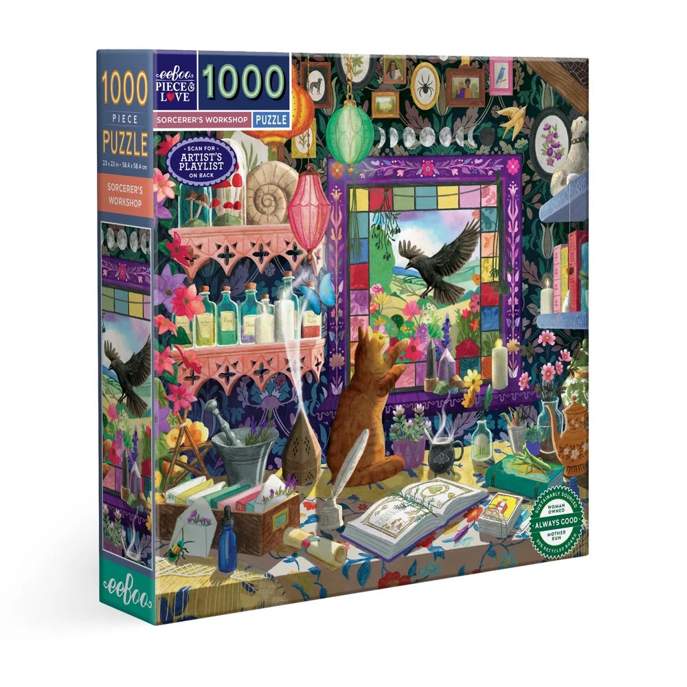 eeBoo 1000 Piece Puzzle - Sorcerer's Workshop