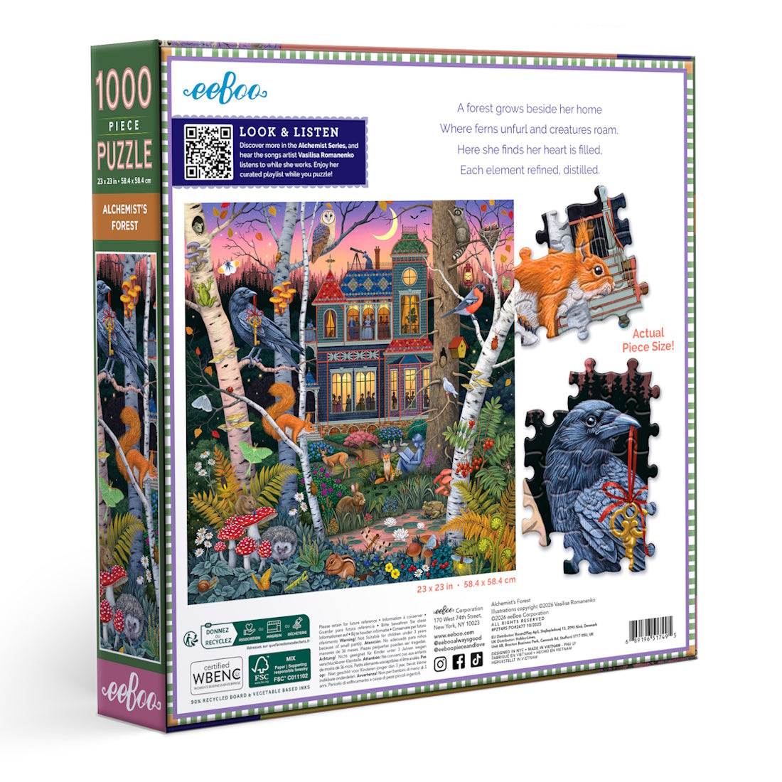 eeBoo 1000 Piece Puzzle - Alchemist's Forest