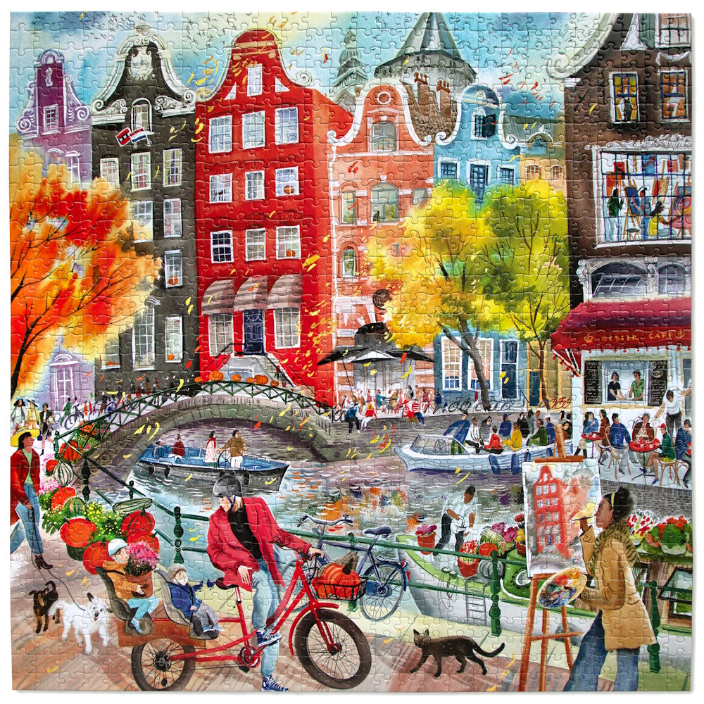 eeBoo 1000 Piece Puzzle - Artists in Amsterdam