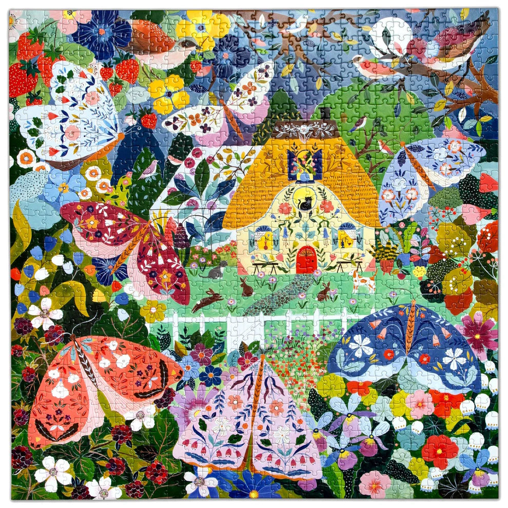 eeBoo 1000 Piece Puzzle - Cottage at Dusk