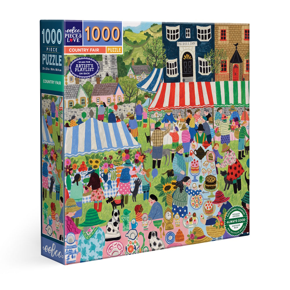eeBoo 1000 Piece Puzzle - Country Fair