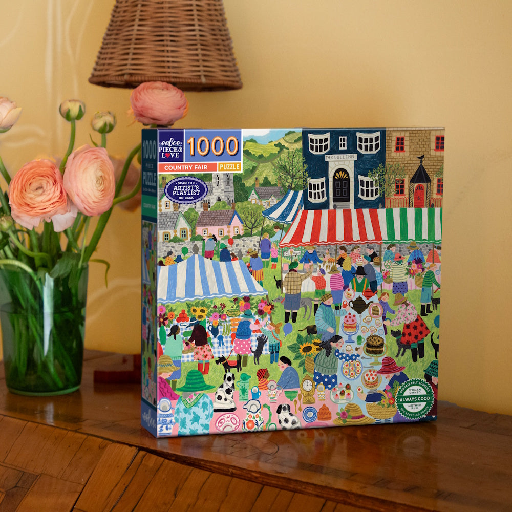 eeBoo 1000 Piece Puzzle - Country Fair