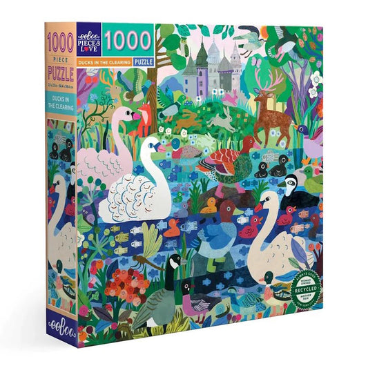 eeBoo 1000 Piece Puzzle - Ducks in the Clearing