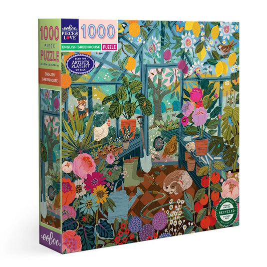 eeBoo 1000 Piece Puzzle - English Greenhouse