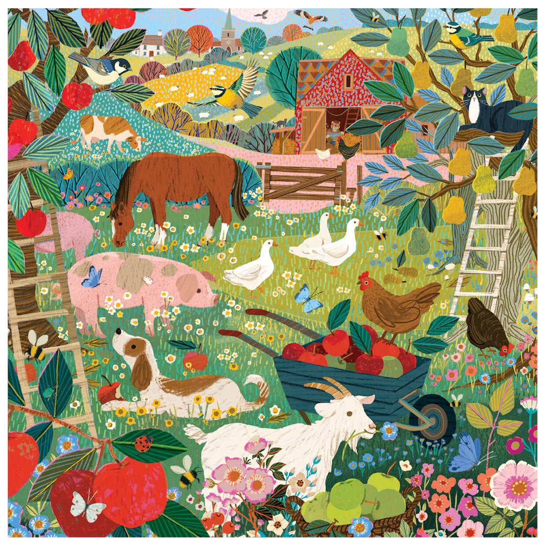 eeBoo 1000 Piece Puzzle - English Pastures