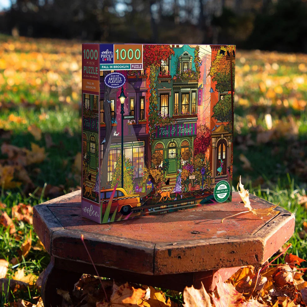 eeBoo 1000 Piece Puzzle - Fall in Brooklyn