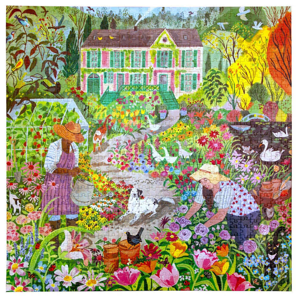eeBoo 1000 Piece Puzzle - French Flower Garden