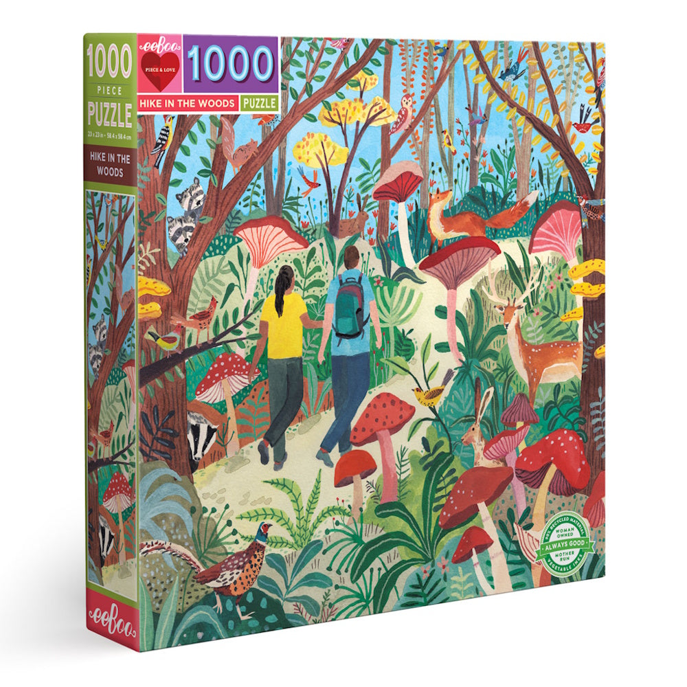 eeBoo 1000 Piece Puzzle - Hike in the Woods