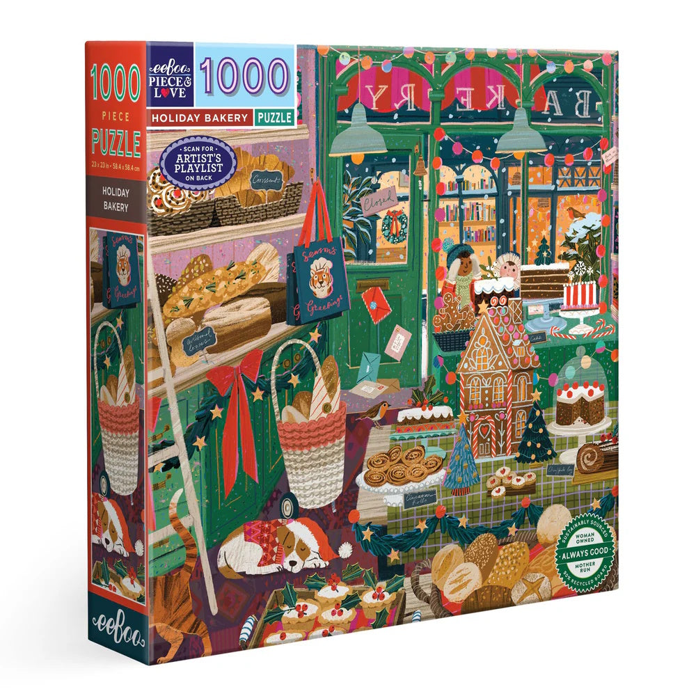 eeBoo 1000 Piece Puzzle - Holiday Bakery