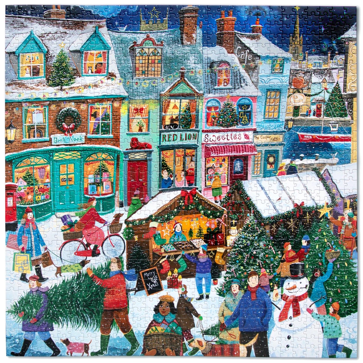 eeBoo 1000 Piece Puzzle - Holiday Market by the Sea