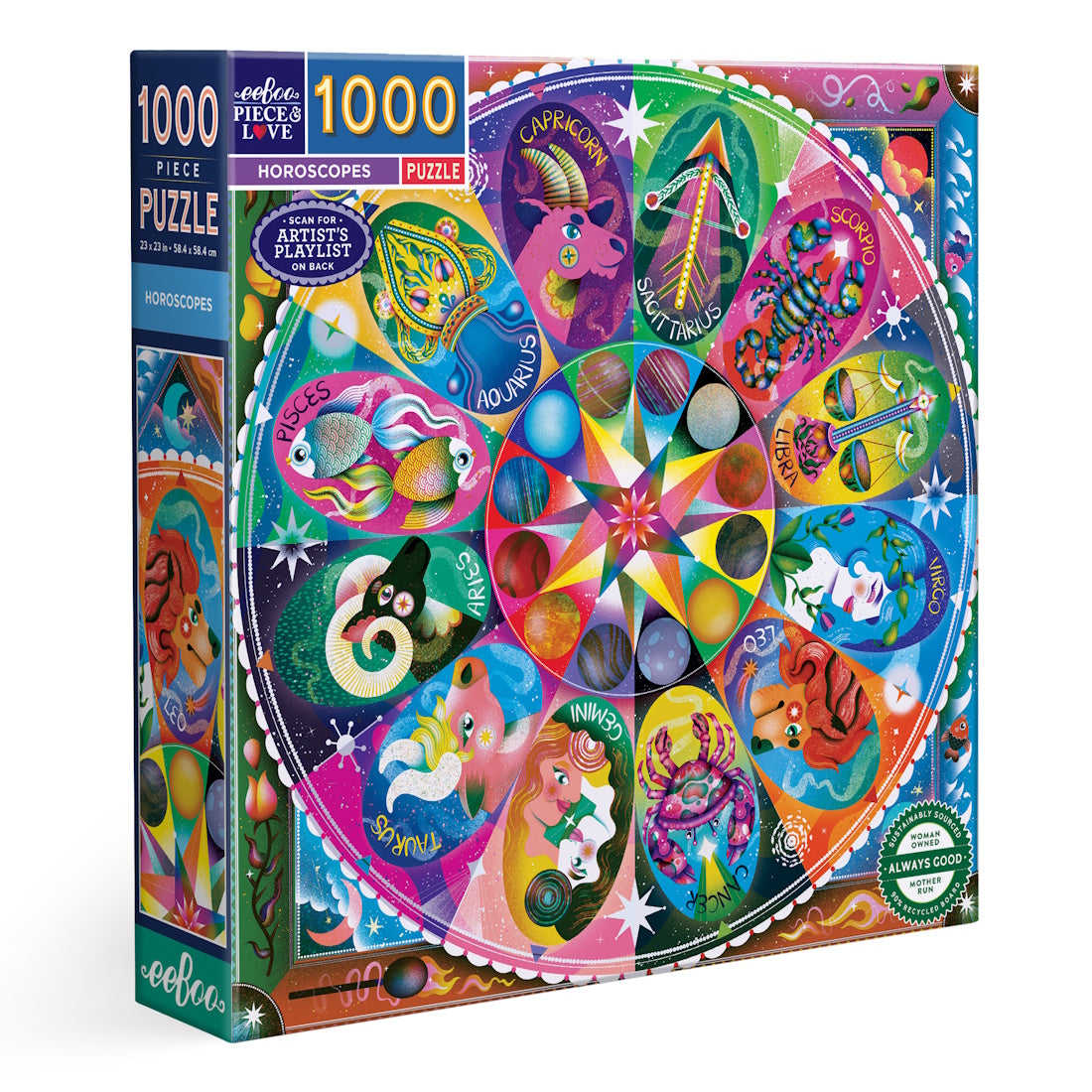 eeBoo 1000 Piece Puzzle - Horoscopes