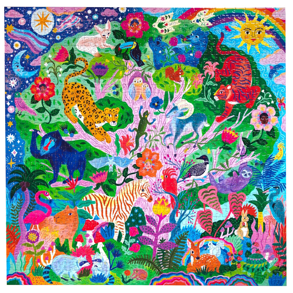 eeBoo 1000 Piece Puzzle - Life in a Tree