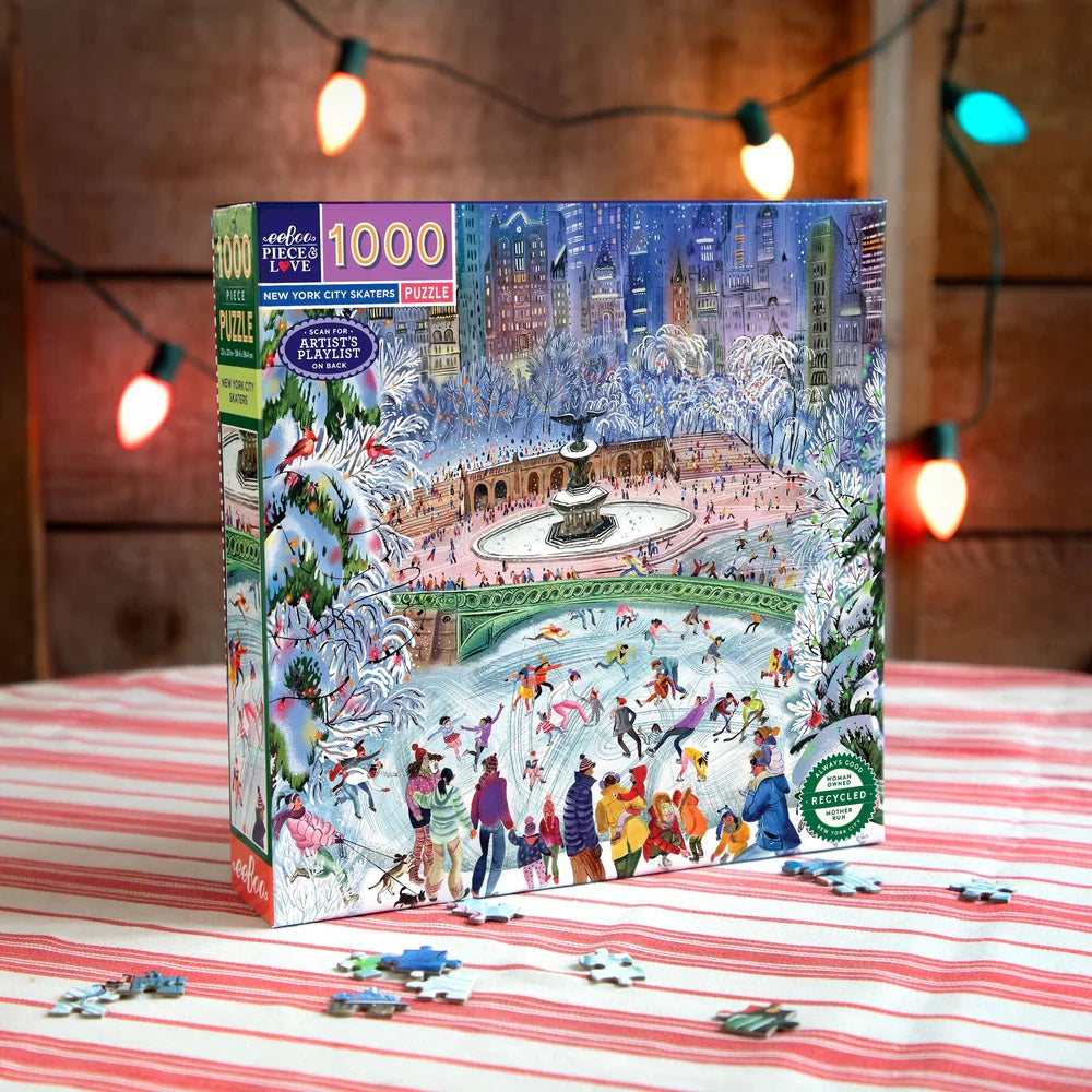 eeBoo 1000 Piece Puzzle - New York City Skaters