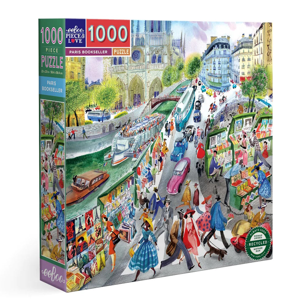 eeBoo 1000 Piece Puzzle - Paris Bookseller