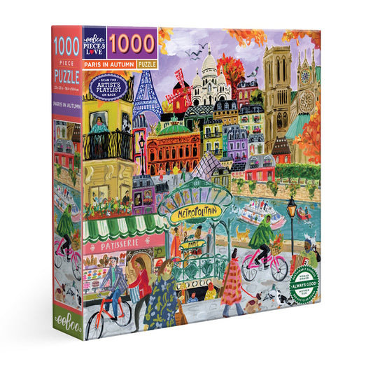 eeBoo 1000 Piece Puzzle - Paris in Autumn
