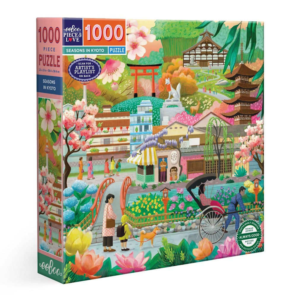 eeBoo 1000 Piece Puzzle - Seasons in Kyoto