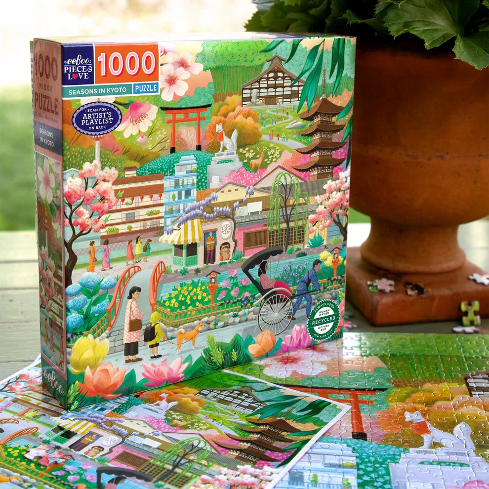 eeBoo 1000 Piece Puzzle - Seasons in Kyoto